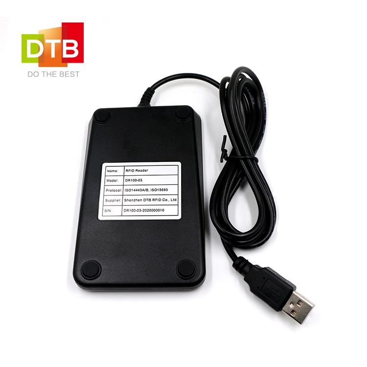 廠家直銷 非接觸式ic id高頻hf讀寫器 usb讀卡器 桌面型nfc讀寫器